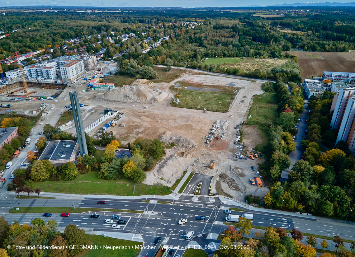 09.10.2020 - Baustelle Alexisqaurtier und Pandion Verde in Neuperlach